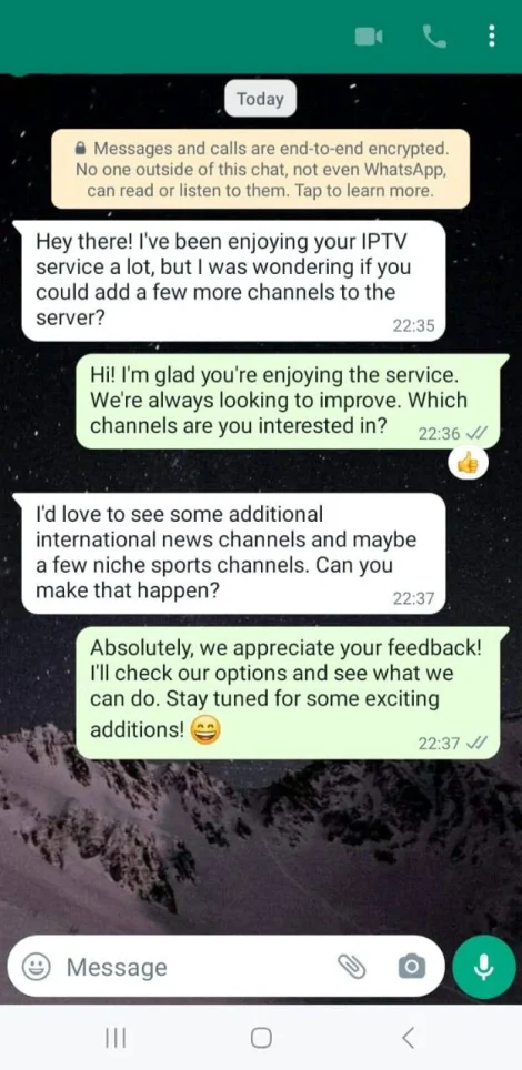 Customer WhatsApp conversation 6